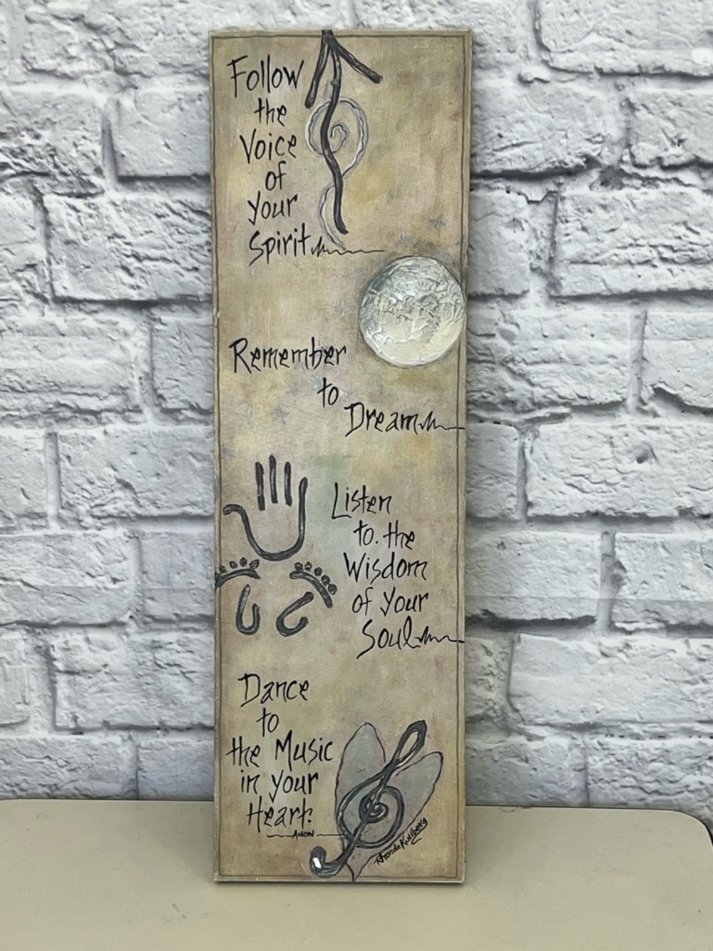 PERSONAL INSPIRATIONAL SOUL SPIRIT WOODEN PLAQUE